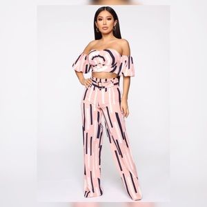Fashion Nova Two piece pant set